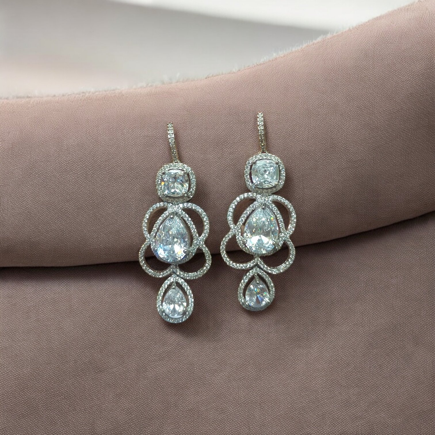 Royal Teardrop Crystal Dangler